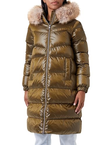 Geox Damska kurtka w backsie z ciemnymi oliwkami 44_IT, ciemnooliwkowy, 44