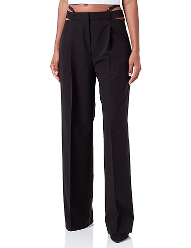 HUGO Damskie spodnie Heretara, czarny (Black1), 32