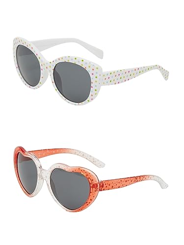 Name It NMFFIMONO 2P okulary przeciwsłoneczne, białe Alyssum/Detail:2 Pack. 1X White ALYSSUM/1X Coral, jeden rozmiar, White Alyssum/Detail:2 Pack. 1x White Alyssum/1x Coral, rozmiar uniwersalny