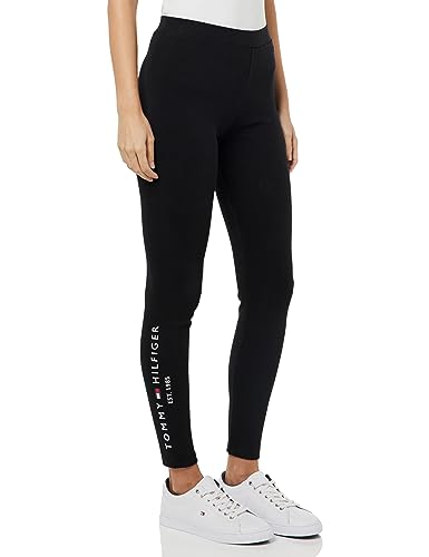 Tommy Hilfiger Legginsy czarne, Czarny, XS