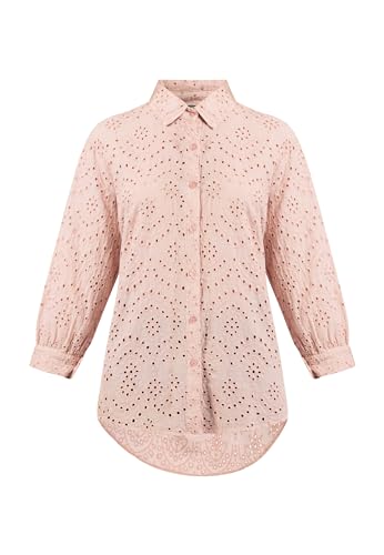 baradello Damska bluzka z długim rękawem 37325620-BA01, różowa, S, Rosa, S