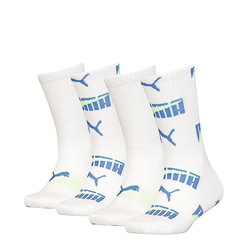 PUMA Skarpety dziecięce Crew Sock (4 sztuki), niebieski/biały., 27-30