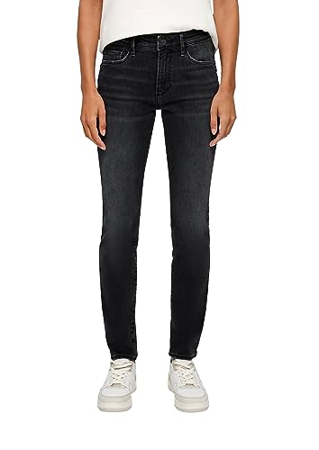 s.Oliver Sales GmbH & Co. KG/s.Oliver Damskie spodnie jeansowe Slim Leg, szary/czarny, 40W / 34L