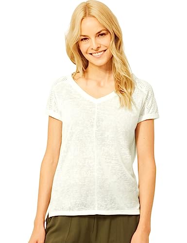 Cecil Koronkowa koszulka damska, Vanilla White, S