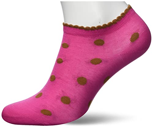 FALKE Skarpety Lady Bug bawełniane damskie krótkie ze wzorem 1 para, różowy (Hot Pink 8676), 39-42 EU