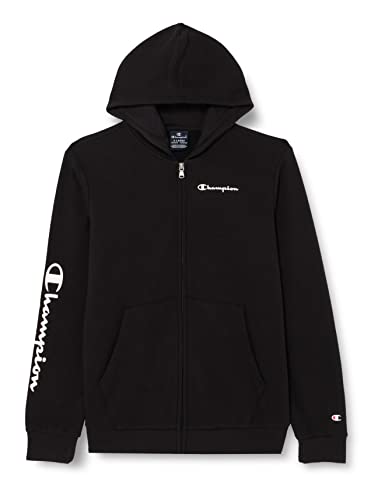 Champion Bluza chłopięca Legacy American Classics-Ultra Light Powerblend Terry Logo Hooded, czarny, 5-6 Lat