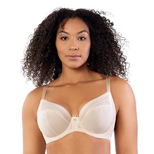 Parfait Shea P6062 damski biustonosz z siateczką na pełny biust bez podszewki bez podszewki - bez fiszbin-36DD, gołe, 80E