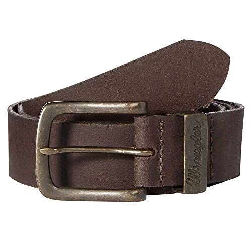 Wrangler Metal Loop Brown Pasek Mężczyźni, Brązowy,90