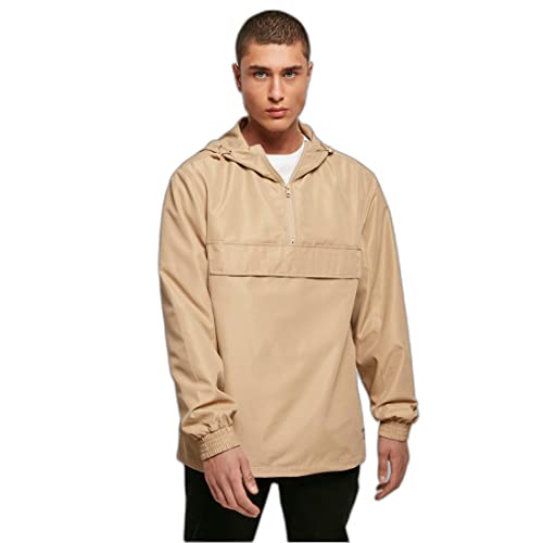 Urban Classics Męska kurtka z recyklingu Basic Pull-Over, Union Beżowy, XS
