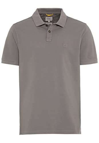 camel active Męski 409965/1P00 T-shirt męski, szary (Stone Gray), S, Stone Gray, S