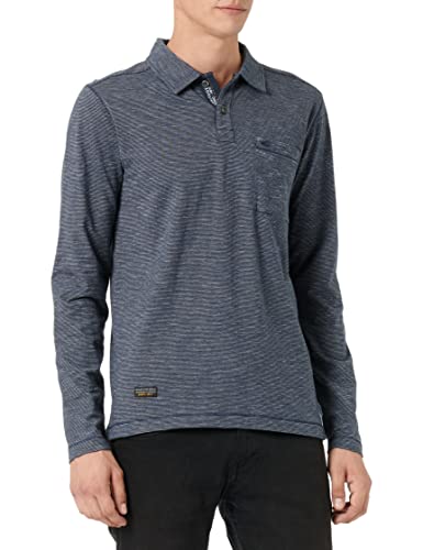 Camel Active Męska Koszula Polo 409860/8P51, Niebieski (Night Blue), Xl