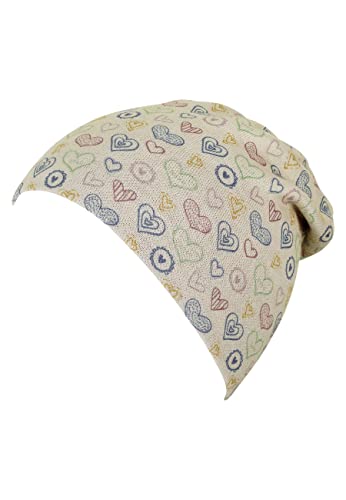 Sterntaler Dziewczęca czapka beanie w kształcie, beżowy, 53 cm