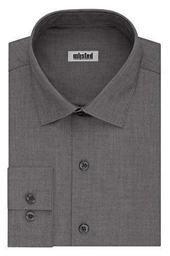 Unlisted by Kenneth Cole Unlisted Dress Shirt Solid Smoking koszula męska