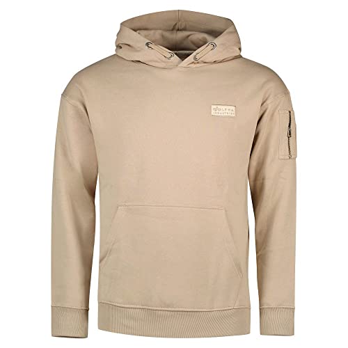 ALPHA INDUSTRIES Bluza dziecięca Organics Os Hoody Kids/Teens, beżowy (organiczny beż), 12 lat