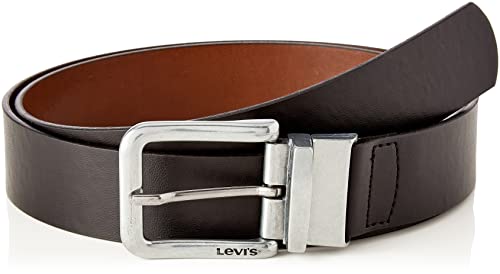 Levi's Odwracalny Klasyczny Pasek Mężczyźni Pasek, Czarny Regularny., 105 cm