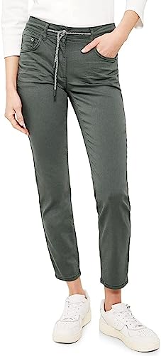 CECIL Damskie spodnie materiałowe B376280 Slim, Easy khaki, 30, Easy khaki, 30W / 30L