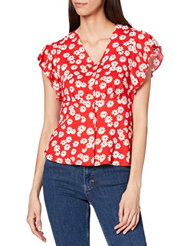 Joe Browns Damska bluzka Happy Floral, A - czerwony, 32 PL