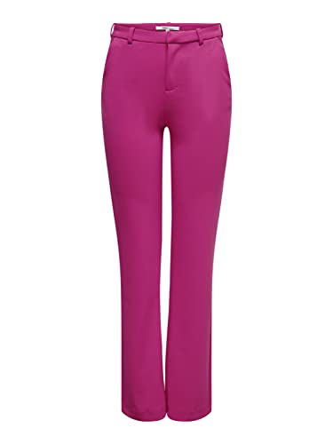 ONLY Damskie spodnie Onlraffy-yo Life Mid STR Pant TLR Noos, Very Berry, (3XL) W / 32L