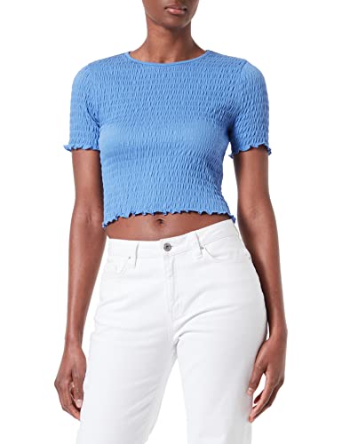 ONLY Onlbrooklyn S/S Smock JRS Noos top damski, Blue Yonder, M