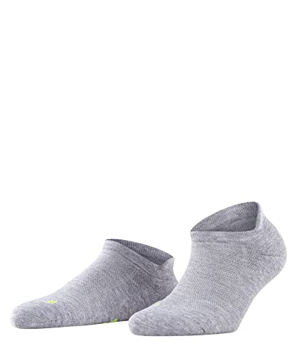 FALKE Kobiety Skarpety do trampek Cool Kick Sneaker W SN Oddychający I Szybkoschnący krótkie jednokolorowe 1 Para, Szary (Light Grey 3400), 35-36