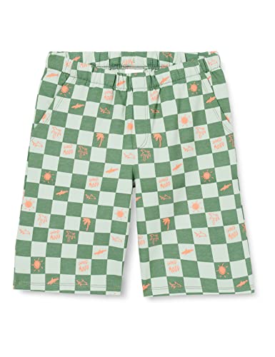 s.Oliver Chłopięce szorty w kratkę, petrol | turkusowy 67a0, 92