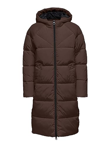 ONLY 15233425 Płaszcz damski długi bufor, chestnut, S