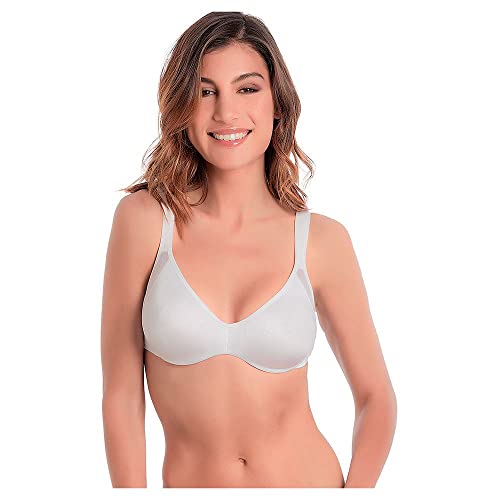 Playtex Damski biustonosz Minimizer EIS mikrofibra X1 01P4, biały, 80F, biały, 80F