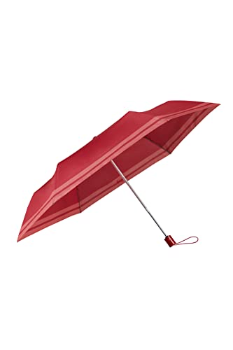 Samsonite Wood Classic S – 3 Section Auto Open parasol, 26 cm, czerwony (Sunset Red)