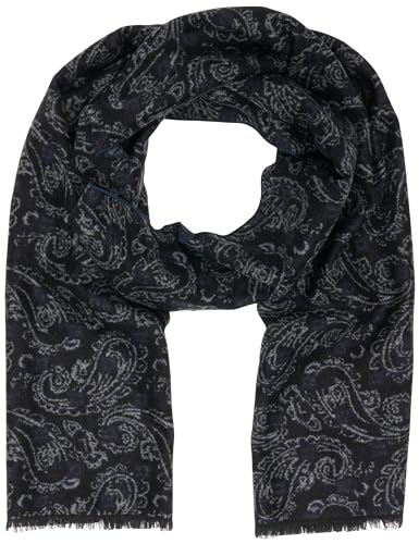 bugatti Męski szalik 6300-40301, granatowy-60, rozmiar uniwersalny, morski-60, jeden rozmiar