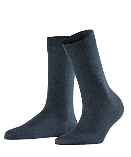FALKE Sensual Cashmere Skarpetki Damskie Bawełna Cashmere Czarny Szary Beżowy Granatowy Odporność Na Lato Bez Rysunków I Paski 1 Para, Szary (Anthra Mel. 3528, 35-38 EU
