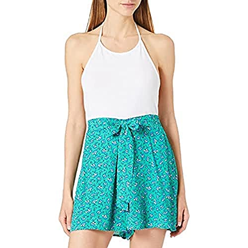 Mavi Klasyczne szorty damskie z nadrukiem z paskiem, Holly Green Print, XXS