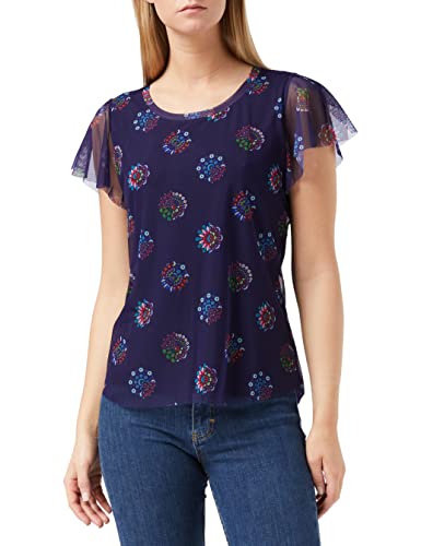 Desigual TS_Warszawa Koszulka damska, Niebieski (Lato Niebieski 5016), XS
