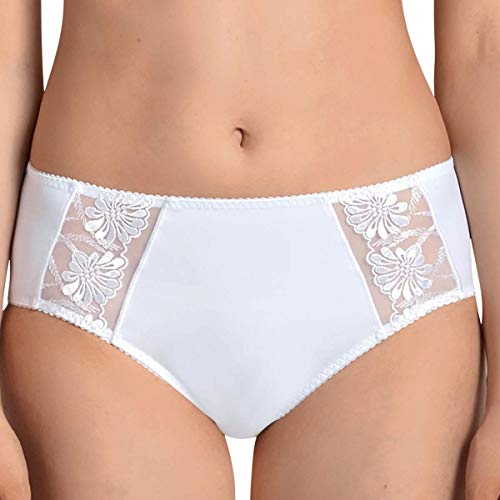 Anita 1451 High-Waist Brief damskie spodnie w dużych rozmiarach, Biały, 48