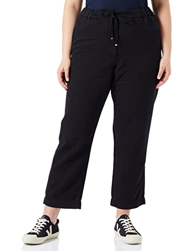 Tommy Hilfiger Damskie spodnie Boyfit Pull on Woven, Czarny, 64