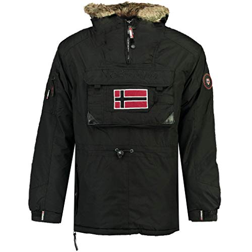 Geographical Norway Chłopięca Biblos Parka, czarny, 8 Lat