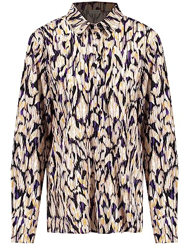 Gerry Weber Bluzka damska, ecru/biały/fioletowy/różowy nadruk, 48