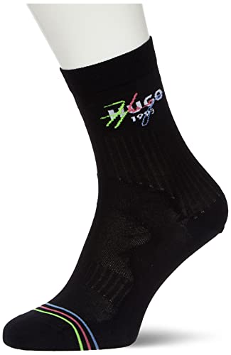HUGO QS Rib Overlog MC W Skarpetki damskie, Black1, 35-38 EU
