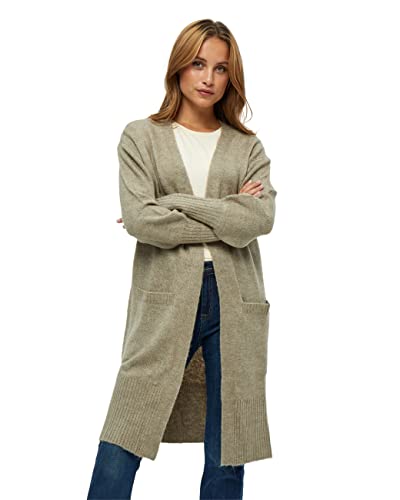 Desires Damski długi kardigan Daliah, zimowy melanż, rozmiar XS, Zimowa gałązka piaskowa melanż, XS