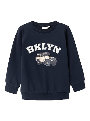 NAME IT Bluza chłopięca Nmmkonrad Sweat Unb, Dark Sapphire, 98