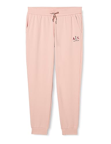 Armani Exchange Damskie spodnie dresowe Colorful Armani Logo Slim Fit French Terry Jogger, Rosa, XL