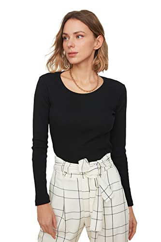 Trendyol Damska bluza z czarnej recyklingu, rozmiar XL (DE)