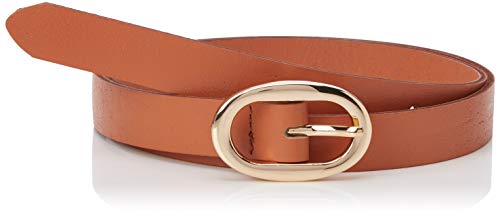 PIECES Damski pasek Pcana Leather Jeans Belt Noos, brązowy (Cognac)