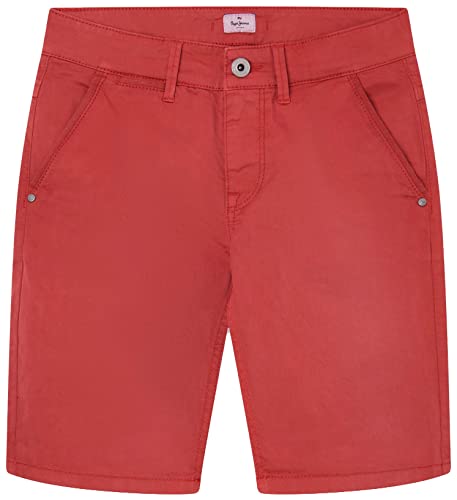 Pepe Jeans Chłopięce szorty BLUEBURN, czerwone, 14 lat, Czerwony studio, 14 lat