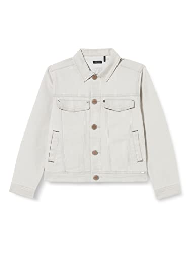 IKKS JUNIOR Chłopięca kurtka dżinsowa, jasnoszare paski, 12 Lata