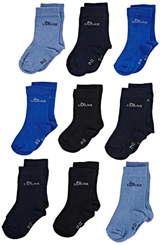 s.Oliver Socks S20031 Pończochy Dla dzieci i młodzieży, Niebieski (Blau (Blue 30)), 35-38
