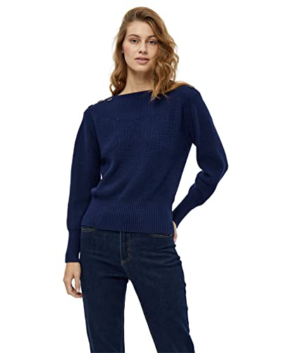 Peppercorn Damski sweter Rosalia z dekoltem w łódkę, czarny irys, S, Czarny irys, S