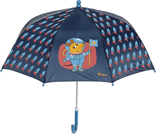 Playshoes Unisex dzieci Kinder Regenschirm Stockschirm mit kindgerechtem Mechanismus,Die Maus Weltraum
