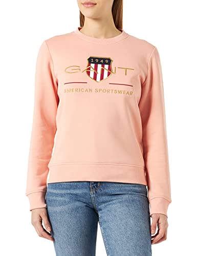 GANT Damska bluza Archive Shield C-Neck Sweat Sweatshirt, Guava ORANGE, standard, Guava Orange, XL