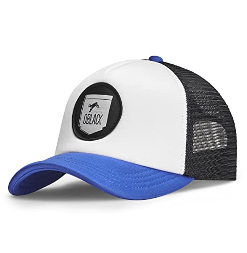 Męskie Czapki Oblack Classic Blue Damskie Regulowana czapka baseballowa z siatką - Trucker Hat