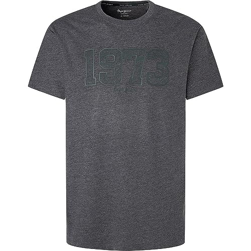 Pepe Jeans Koszulka męska Wyatt, Szary (ciemnoszary Marl), XL